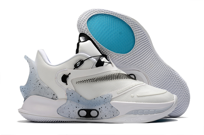 2020 Nike Adapt BB 2.0 White Black Basketball Shoes - Click Image to Close